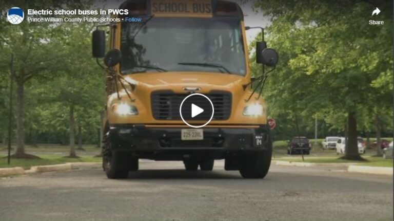 Prince William County Public Schools Jouley electric school bus video