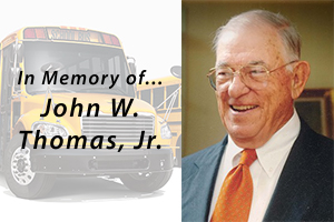 In Memory of John W. Thomas, Jr., a True Pioneer
