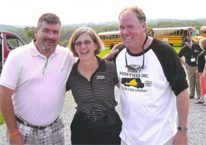 JD Satterwhite of Caroline County with Kelly Platt and Floyd Merryman at VAPT