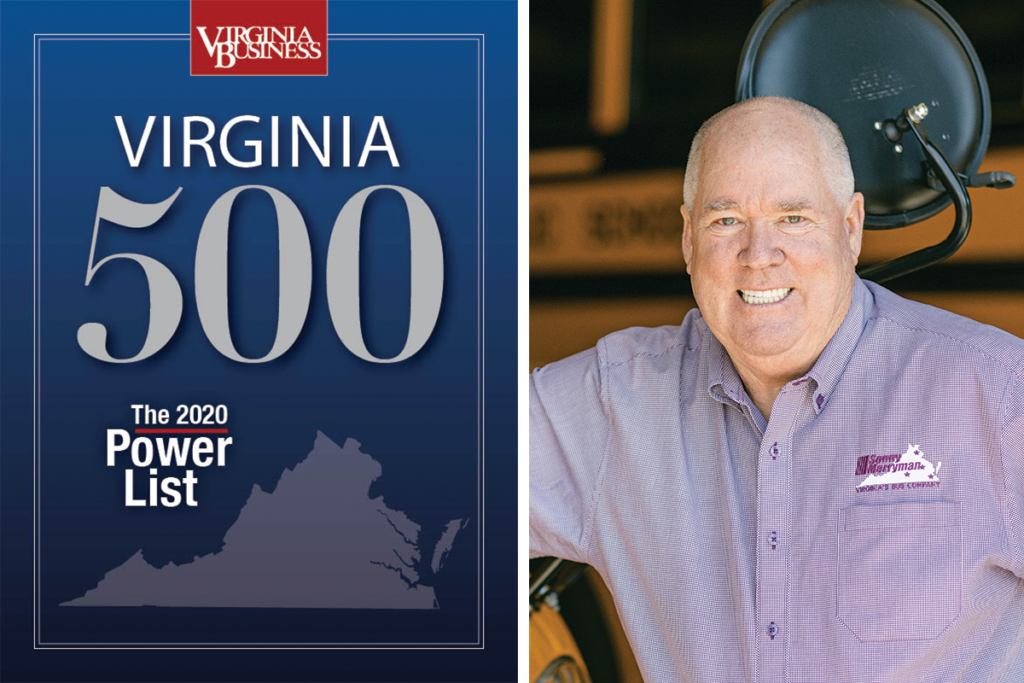 Sonny Merryman President & CEO Named in Virginia Top 500 Power List
