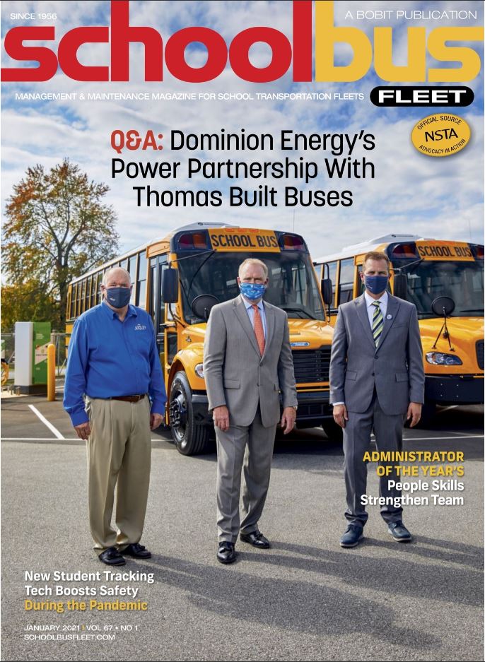 School Bus Fleet Magazine Cover January 2021