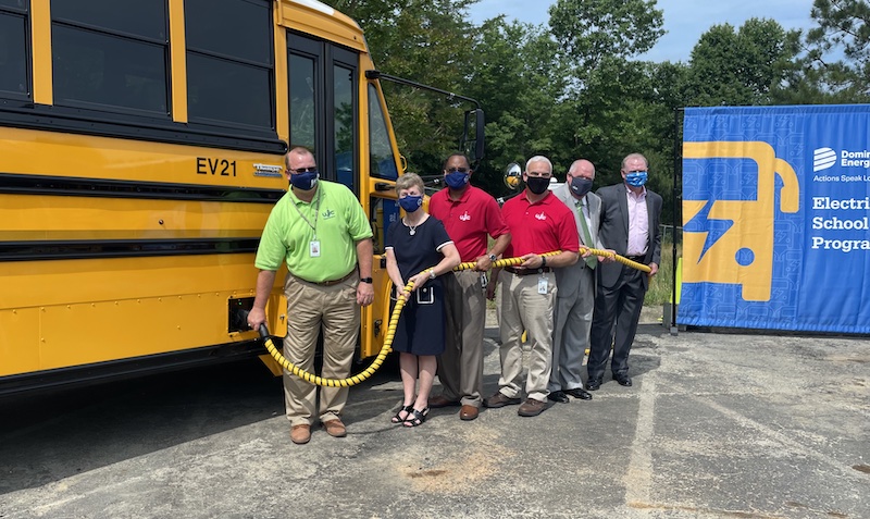 Williamsburg-JCC Electric School Bus Delivery