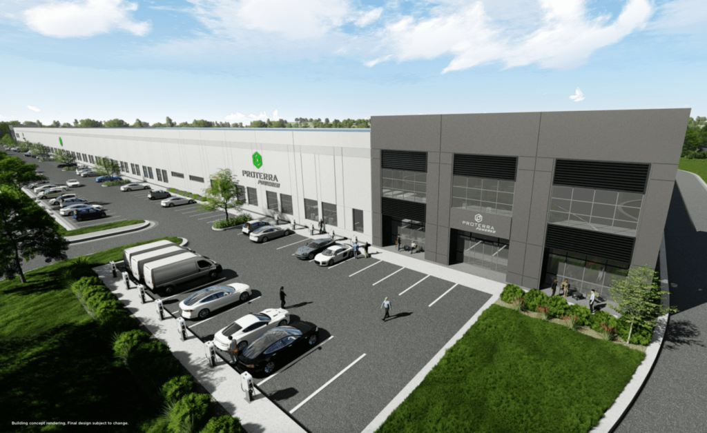 South Carolina Proterra Battery Manufacturing Facility rendering